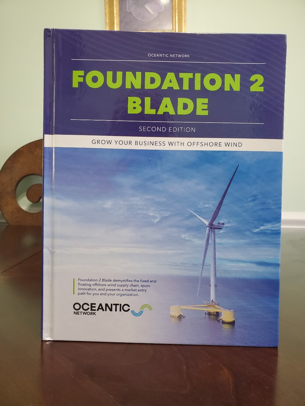 Foundation 2 Blade Home Wall Decor - White